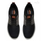 skechers 65474 delson-camben férfı fekete félcıpő 47 1/2