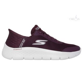   skechers 124836 go walk flex-grand entry bordó női edzőcipő 43