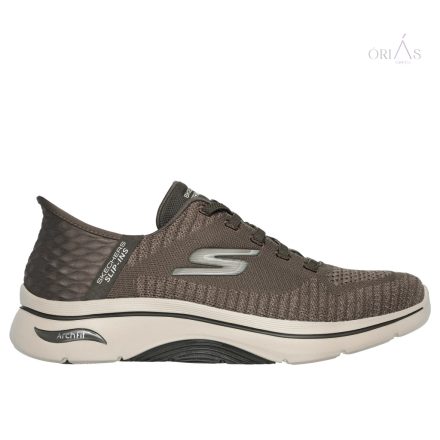 Skechers 216601 GoWalk ArchFit 2.0 Grand Select 2 extra széles barna sportcipő 47