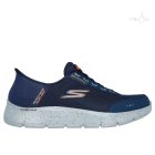 skechers 216330 Go walk flex Vízálló kék férfi sportcipő 47