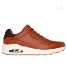 Skechers 183007 Uno Tailored Air férfi konyakbarna félcipő 47 1/2