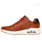 Skechers 183007 Uno Tailored Air férfi konyakbarna félcipő 47 1/2
