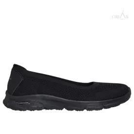 Skechers 100729 ArchFit Sunny Zen Walk  fekete balerina 41