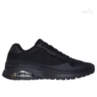 Skechers 183310 Uno Flex Spring on air férfi fekete sneaker 49 1/2