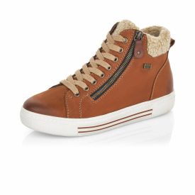 remonte D0973 barna magasszárú vízálló bélelt cipő 45