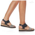 Remonte D6453 női fekete szandál 43