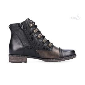 remonte d4391-02 fekete nőı bokacıpő 45