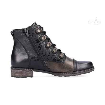 remonte d4391-02 fekete nőı bokacıpő 45