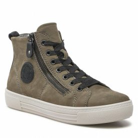 remonte D0972 olajzöld tornacipő 44