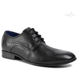 bugatti 66605 fekete férfi alkalmi cipő 48