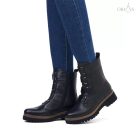 remonte d1b75-01 fekete nőı bokacsızma 44