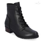 remonte d6890-01 fekete nőı bakancs 42