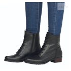 remonte d6890-01 fekete nőı bakancs 42