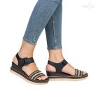 Remonte D2L55 fekete női szandál 42