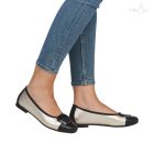Remonte D0K12  bézs metál balerina 42