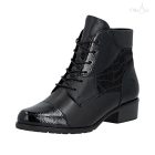 Remonte D6882 női fekete magasszárú cipő 44