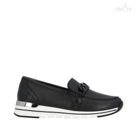 Remonte R6711  női fekete loafer 42