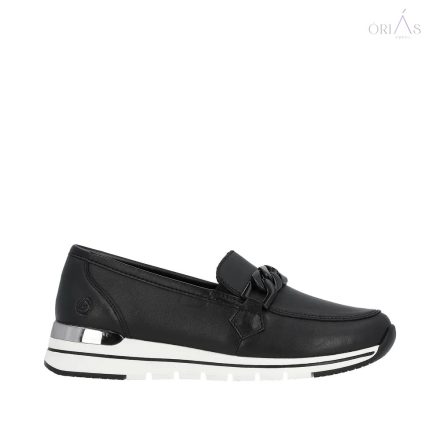 Remonte R6711  női fekete loafer 42