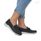 Remonte R6711  női fekete loafer 42