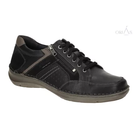 Josef Seibel New Anvers 87 fekete férfi félcipő 48