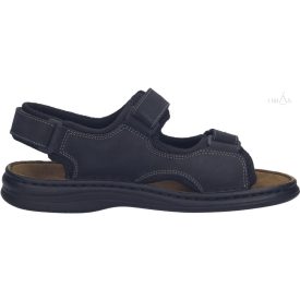   Josef Seibel Franklyn "G" széles fekete szandál 47