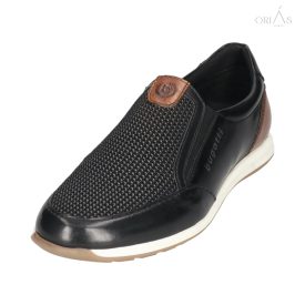 bugattı 311-a9q62-4000-1000 fekete férfı félcıpő 47