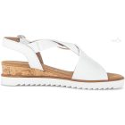 Gabor 82 751 "G" széles fehér szandál 42 1/2