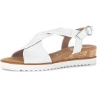 Gabor 82 751 "G" széles fehér szandál 42 1/2