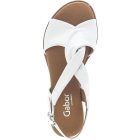 Gabor 82 751 "G" széles fehér szandál 42 1/2