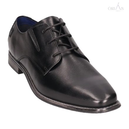 Bugatti 96009 fekete alkalmi félcipő 48