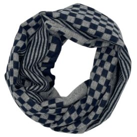 fekete-fehér kockás sál