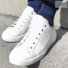 Sötétkék csíkos férfi zokni 47-50