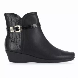 piccadilly 143168  fekete női bokacsizma 42